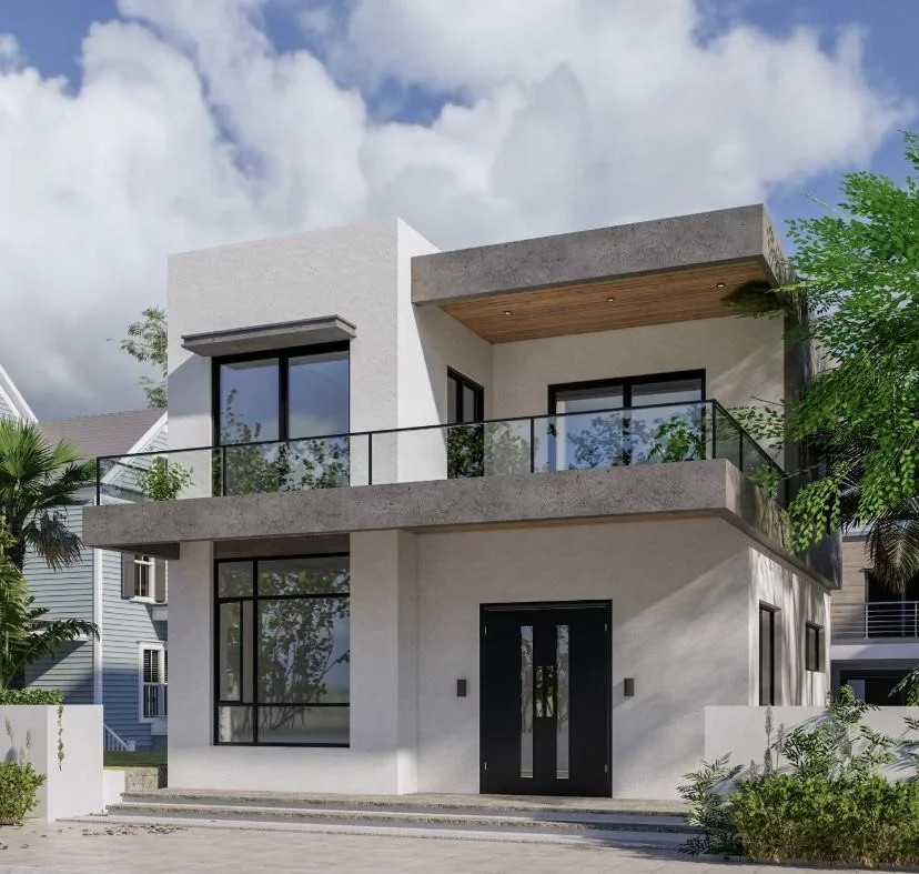 Rikuker 2 Storey 3 Bedroom Detached Villa Luxury Prefabricated Single Family House for Living Applications
