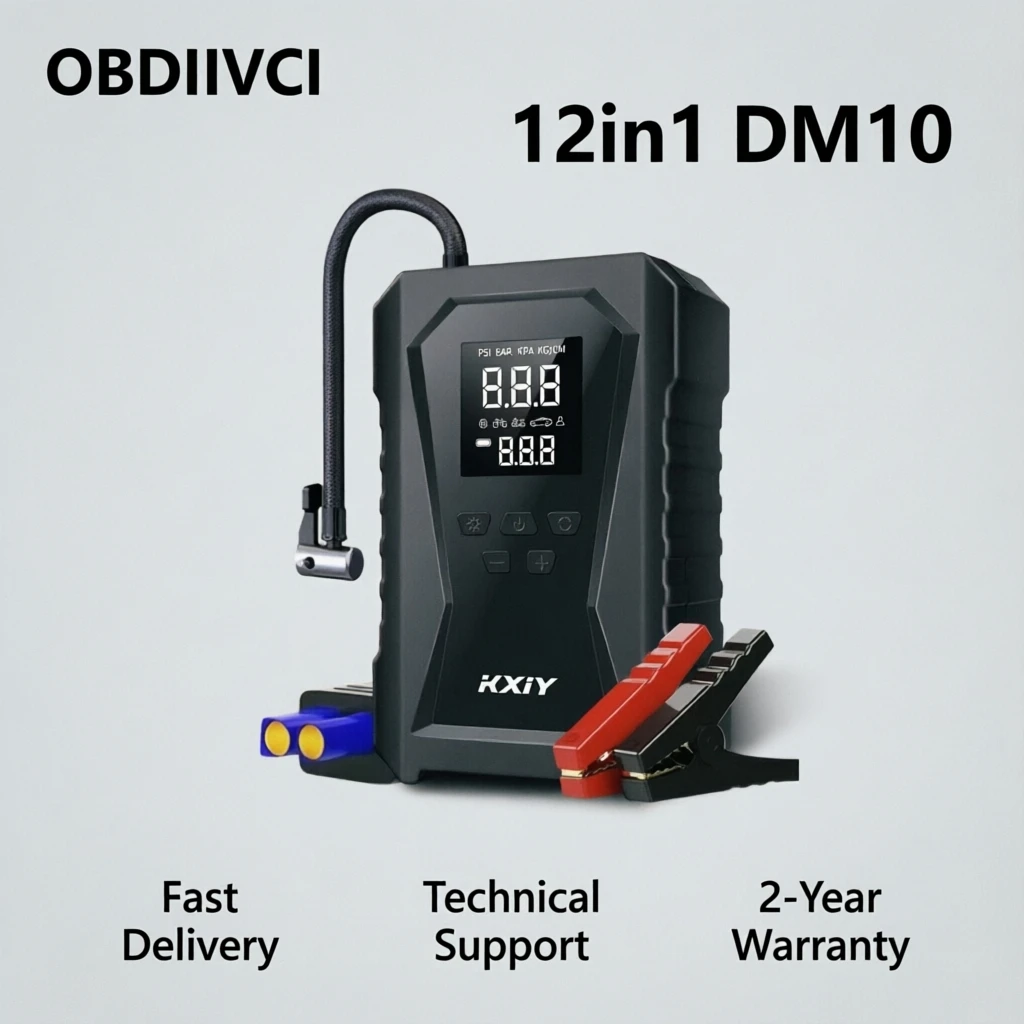 

Многофункциональный автомобильный инструмент HOT 12-в-1 DM10: пусковое устройство, компрессор для шин и мониторинг, высокая мощность, реальная емкость 8000 мАч