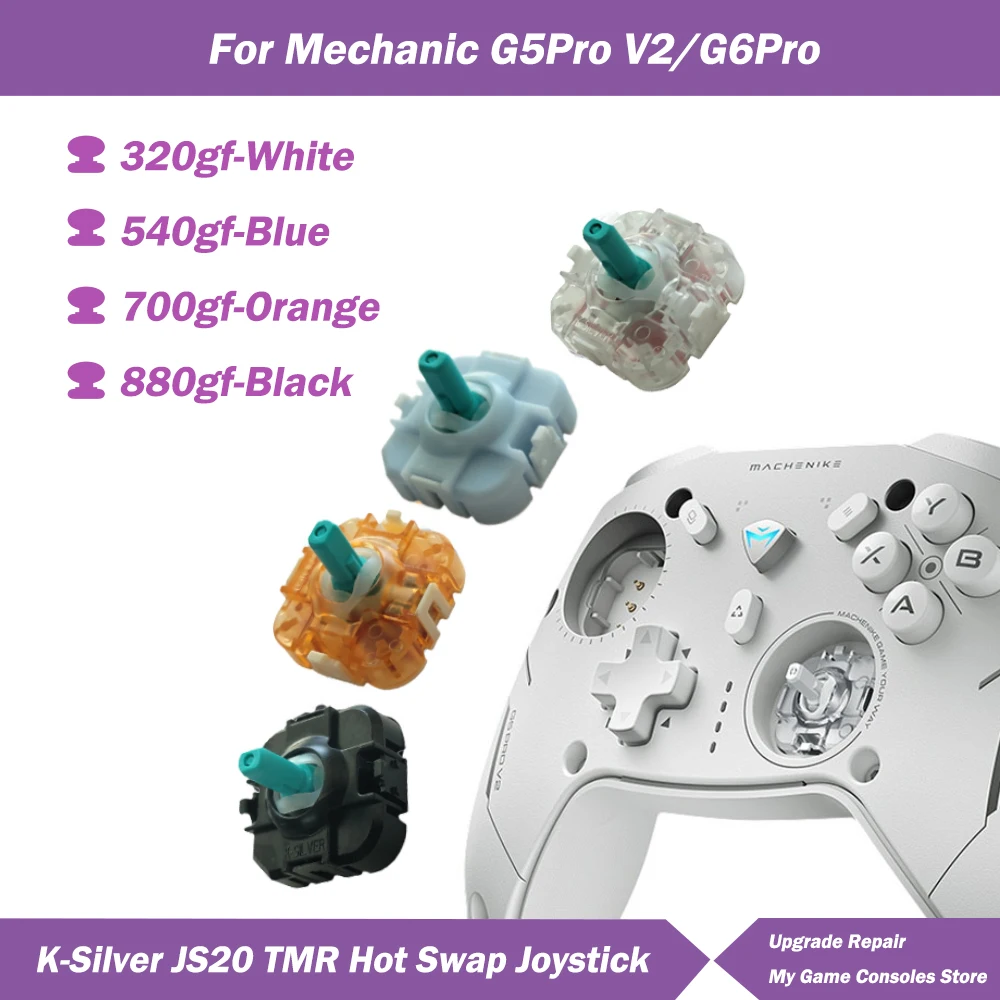 

2/6/10pcs K-Silver JS20 TMR Joystick TMR Hot Swap Joystick for Mechanic G5Pro V2/G6Pro Game Controller Multiple Tactile Options