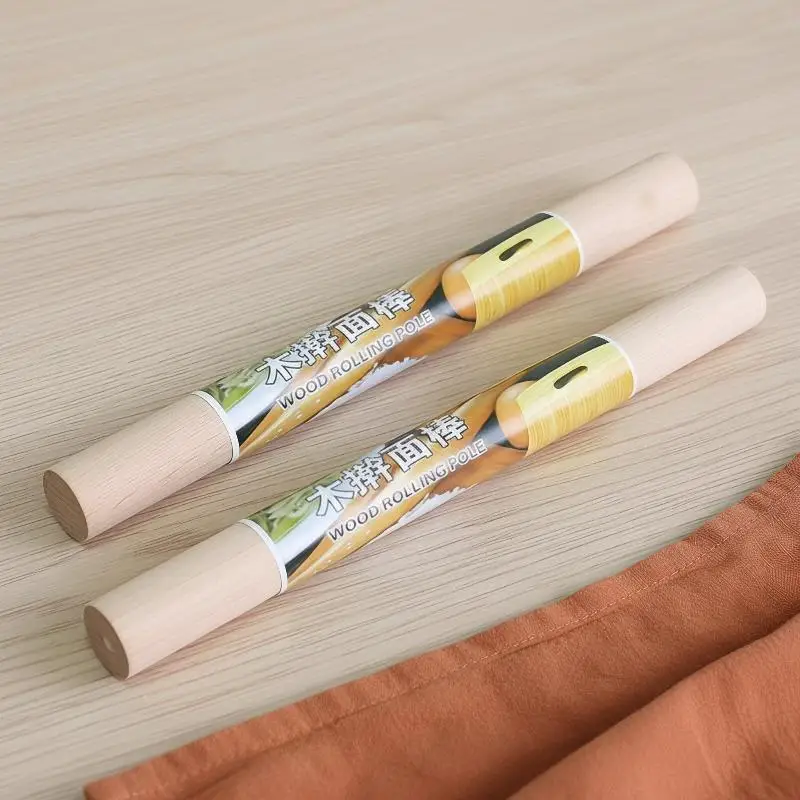 Wooden Rolling Pin Smoothing Texture Sturdy Wood Small Rolling Pin Solid Construction Baking Rolling Pin Pizza Dough