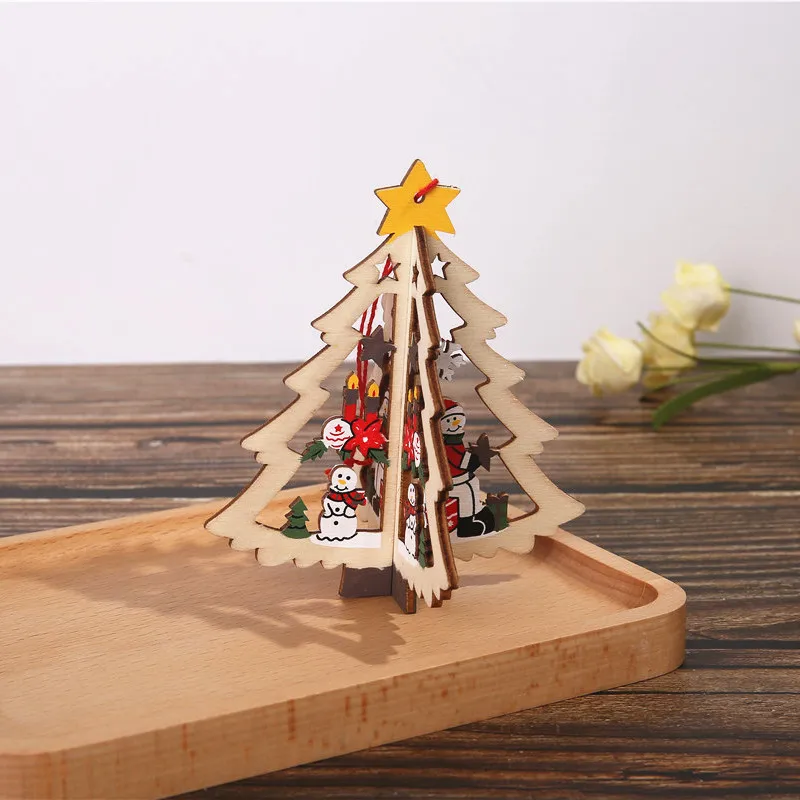 Nuovo cartello natalizio con lettere in legno, porta appesa all\'albero di Natale, pupazzo di neve, decorazioni pendenti, campanella con trucioli di