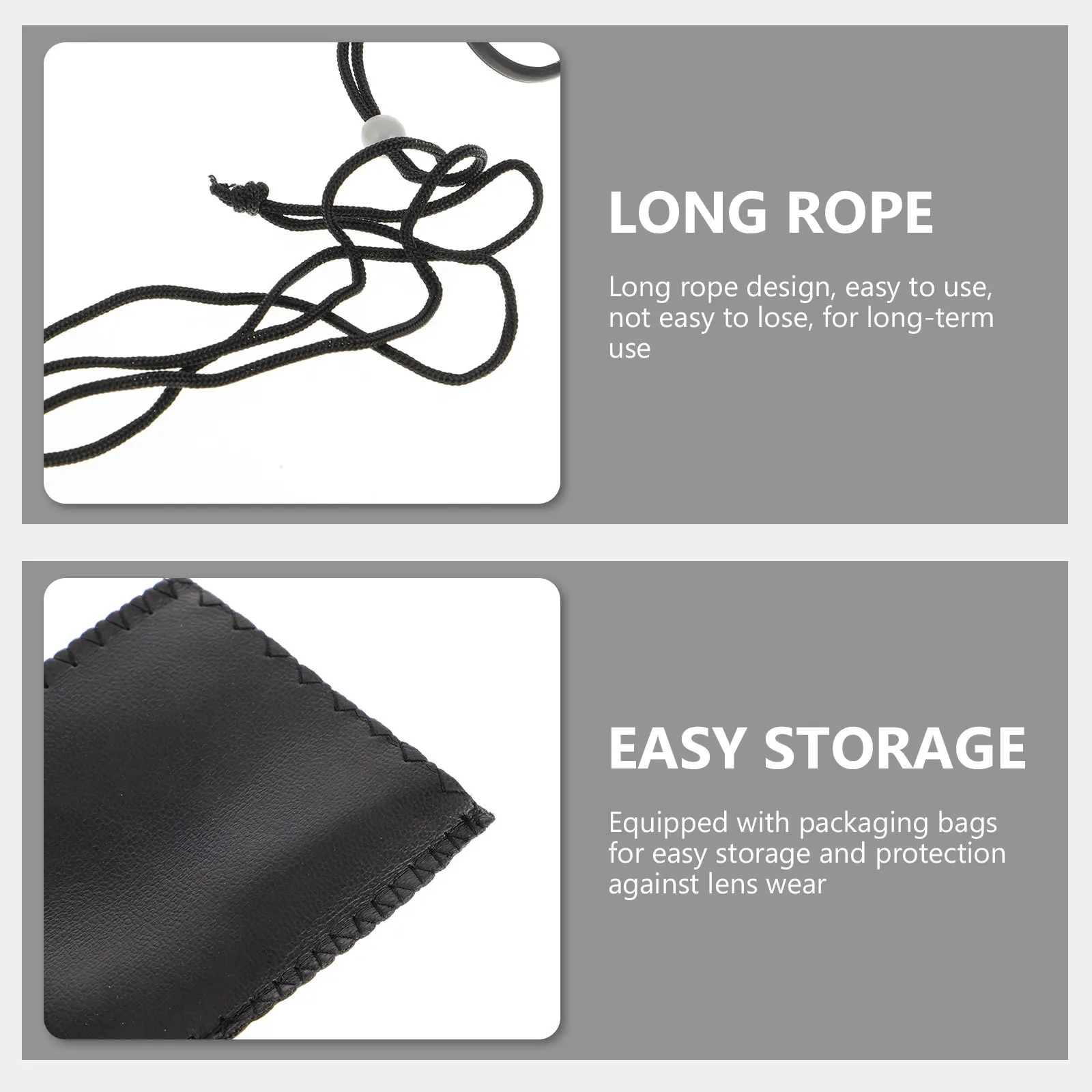 

Necklace Magnifier Hanging Loupe Plastic Chain Coin Magnifying Glass Clear Lens Hobbyists Seniors Professionals Use