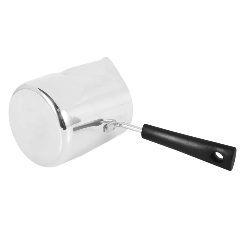 وعاء إذابة الشمع بمقبض طويل ، يذوب الشموع والصابون ، يذوب الشمع المعطر ، إبريق قهوة معدني ، إبريق زبدة حليب لاتي