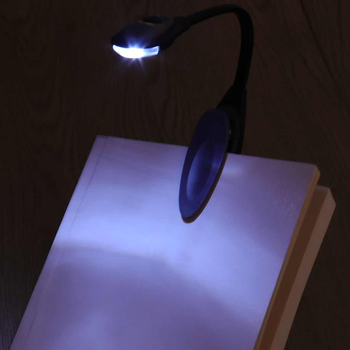 

Mini Clip On Book Light Lamp Flexible Adjustable LED Reading Lamp Portable Desk Light For Camping Fishing Grey