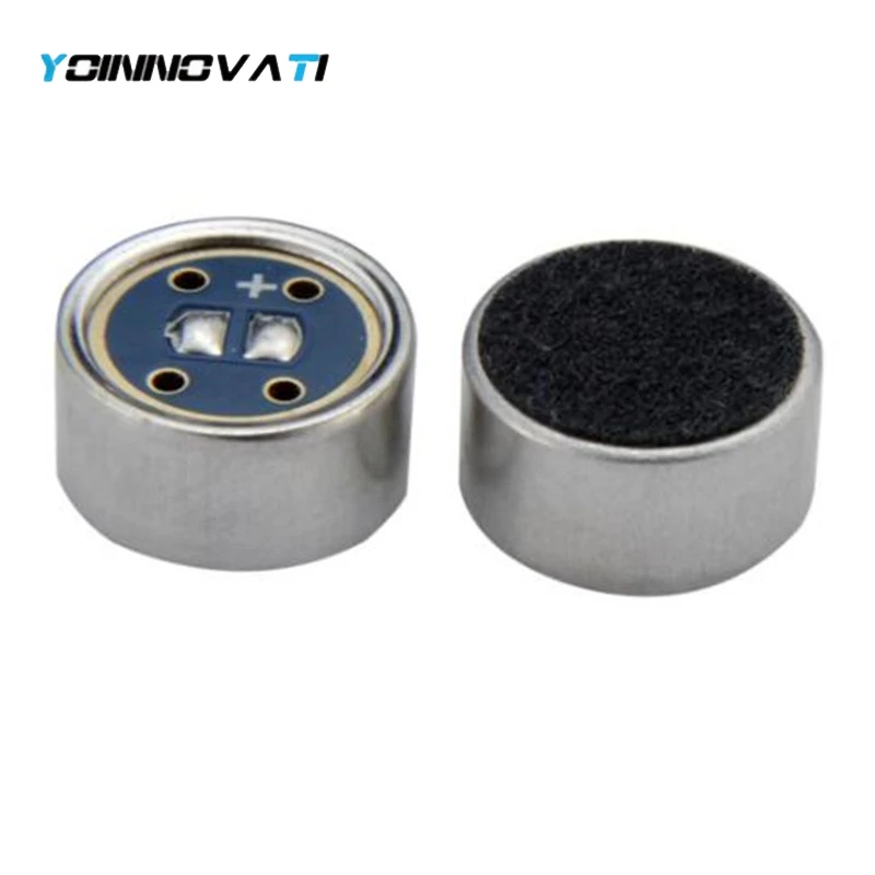 25pcs 9750 Noise Reduce Electret Condenser Microphone Capsule Dual Condenser Microphone Unidirectional Collar Clip Mic