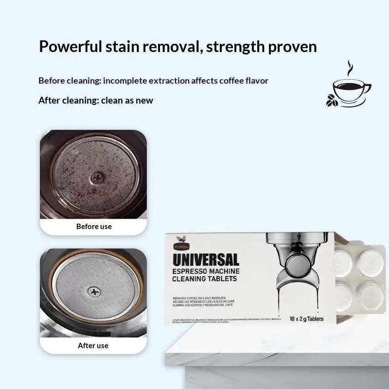 8Pcs/set Coffee Machine Espressos Device Descaler Tabs Espressos Machine Cleaning Tablets Cleaner Descaler Tablets For Home