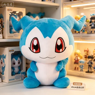 Big Size 41CM Digimon Chibimon Plush Toy Soft Stuffed Animal Doll Digimon Adventure 02 Character Pillow Collectible