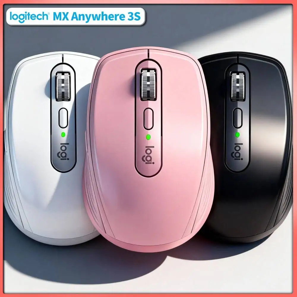 Wireless MX Anywhere 3S Mouse - 8000 DPI 3-Device Bluetooth Hyper-Scroll Great for Watch Design Team Meeting Project Discussion