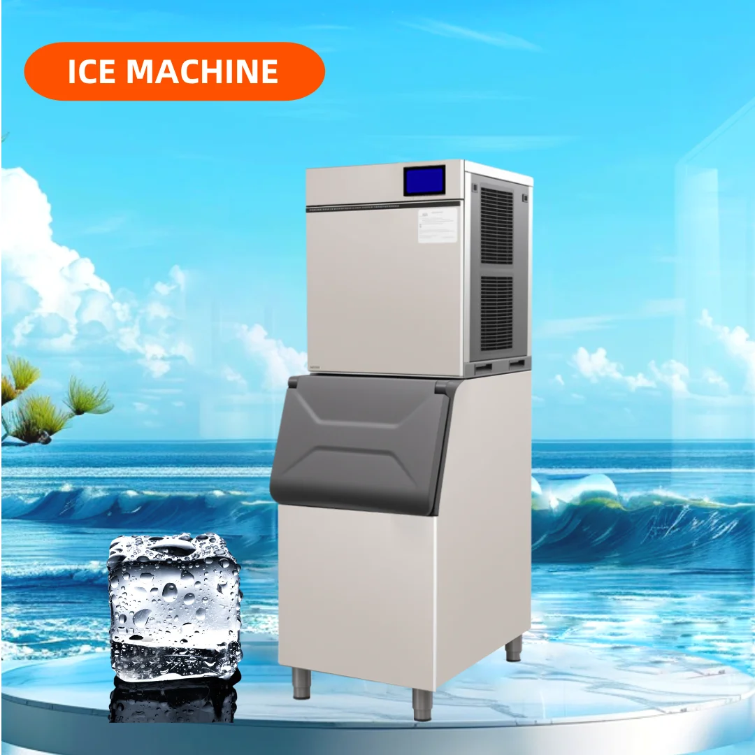 220V/50 - 60HZ 110V/60HZ Commercial Heavy - Duty Maquina De Hielo Cube 250kg/24h Ice Maker for Industrial Use