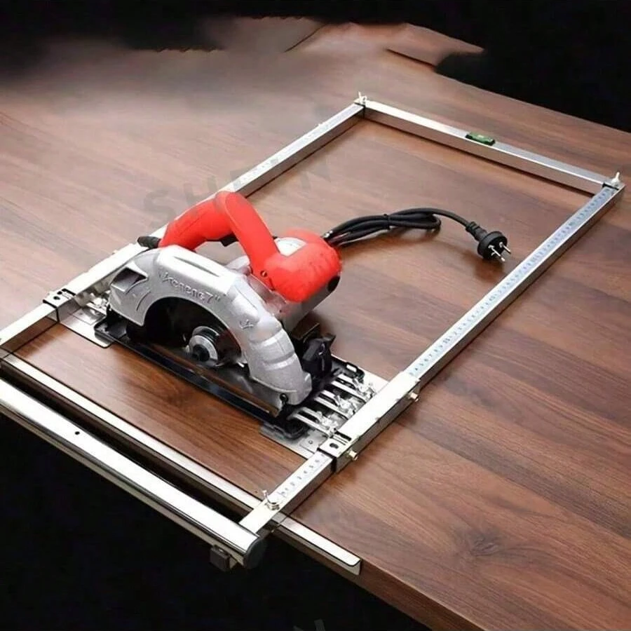 Направляющая для кромок из нержавеющей стали, позиционирующий инструмент для резки деревянной доски, электрическая циркулярная пила, триммер, аксессуары для станков