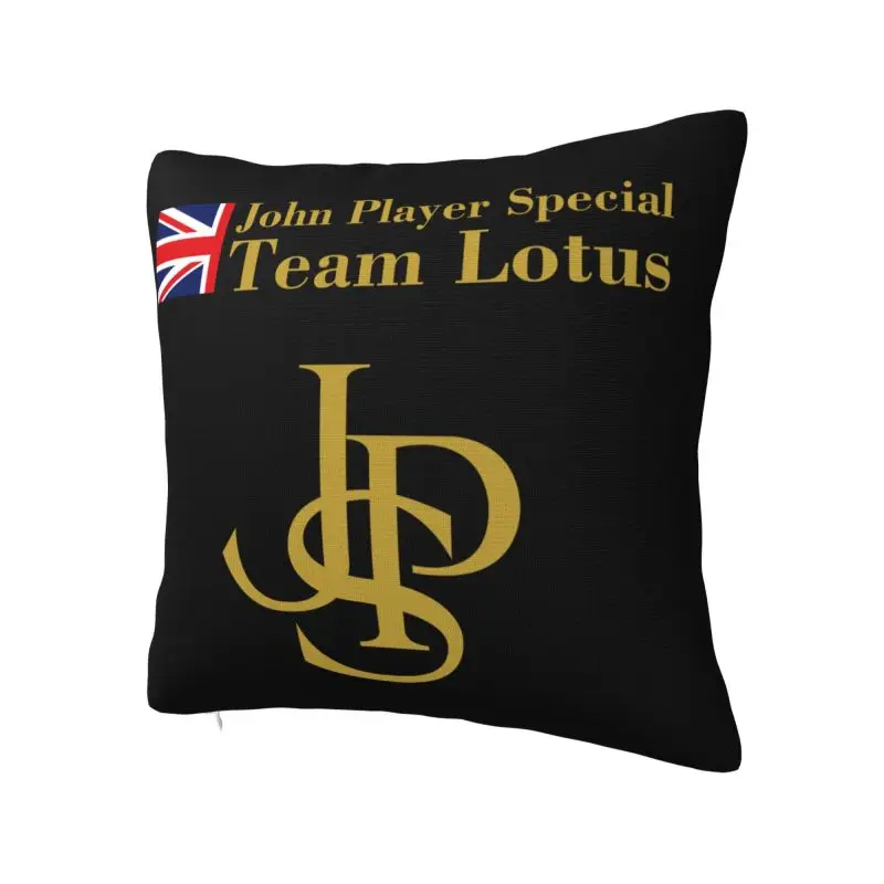 Luxury JPS John Player Special Cushion Cover 45x45cm Polyester Throw Pillow Case for Sofa Square Pillowcase Bedroom Decoration