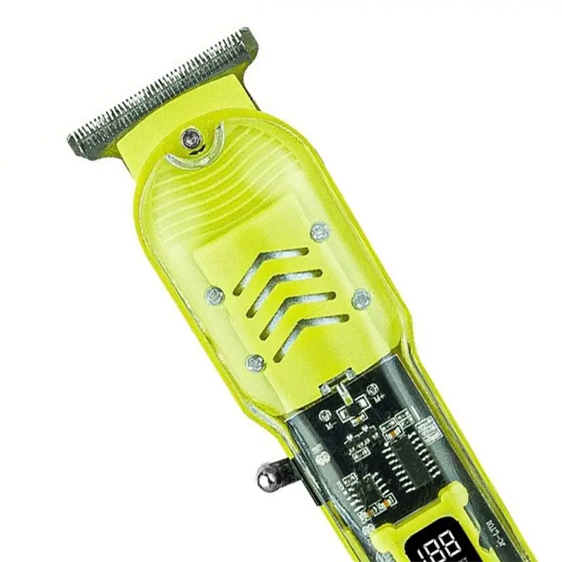 A78E-USB Rechargeable Transparent Body Electric Hair Clipper Professional Trimmer For Men Hair Cutting Machine Gift E