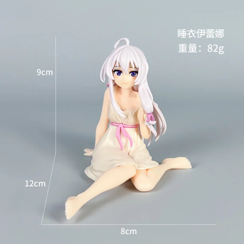 Anime bruxa viagem figura pijamas írena copo macarrão modelo carro ornamento boneca atacado colecionável mini