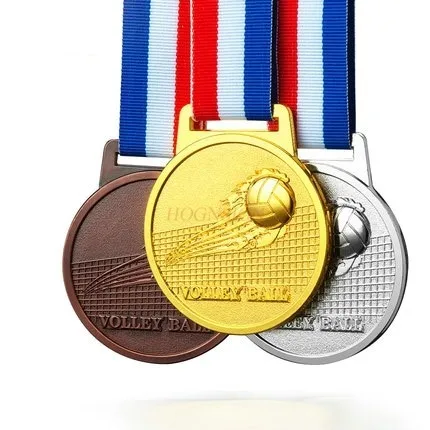 Volleyball, football medal, metal game, basketball, billiards, table tennis, tennis medal, taekwondo trophy