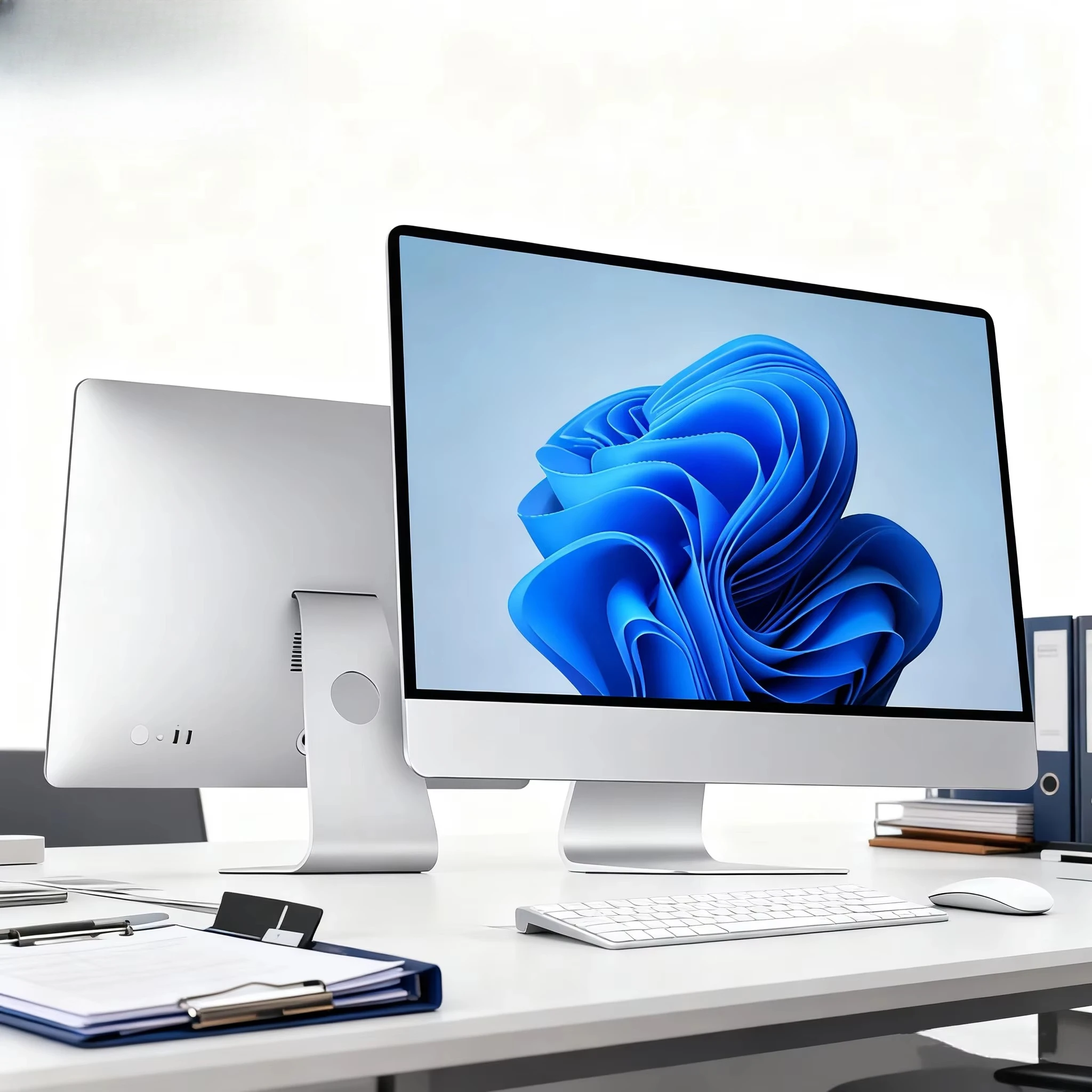 21.5-Inch computer all-in-one computer I5 desktop touch screen video playback built-in audio microphone 8 + 256