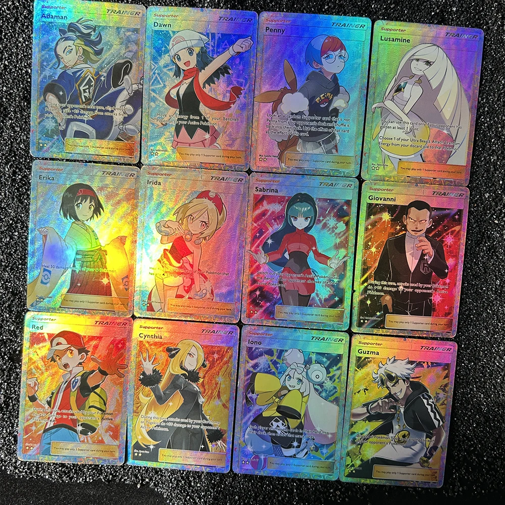 1 قطعة/12 قطعة لتقوم بها بنفسك PTCG جيب جمع بطاقات سابرينا أيونو lrida Acerola بطاقة واحدة ذاتية الصنع لعبة كلاسيكية أنيمي بطاقة الهدايا #3