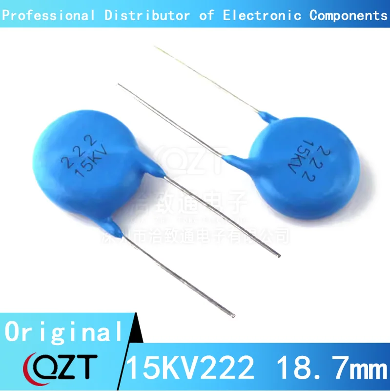 

5pcs/lot-10pcs/lot 15KV222 18.7mm 222/15KV 2200pF 2.2nF CT81 High Voltage Ceramic capacitor