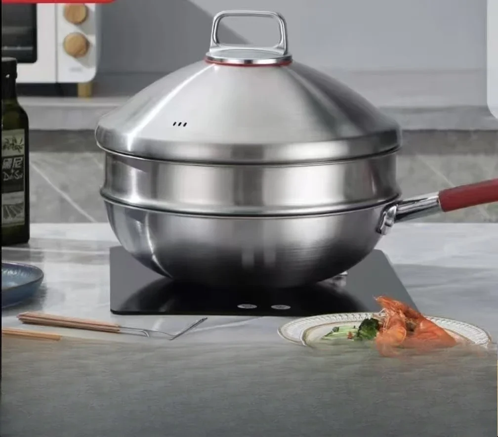 HYS home simple kitchen utensils household non-stick pan induction cooker gas stove can be used 3