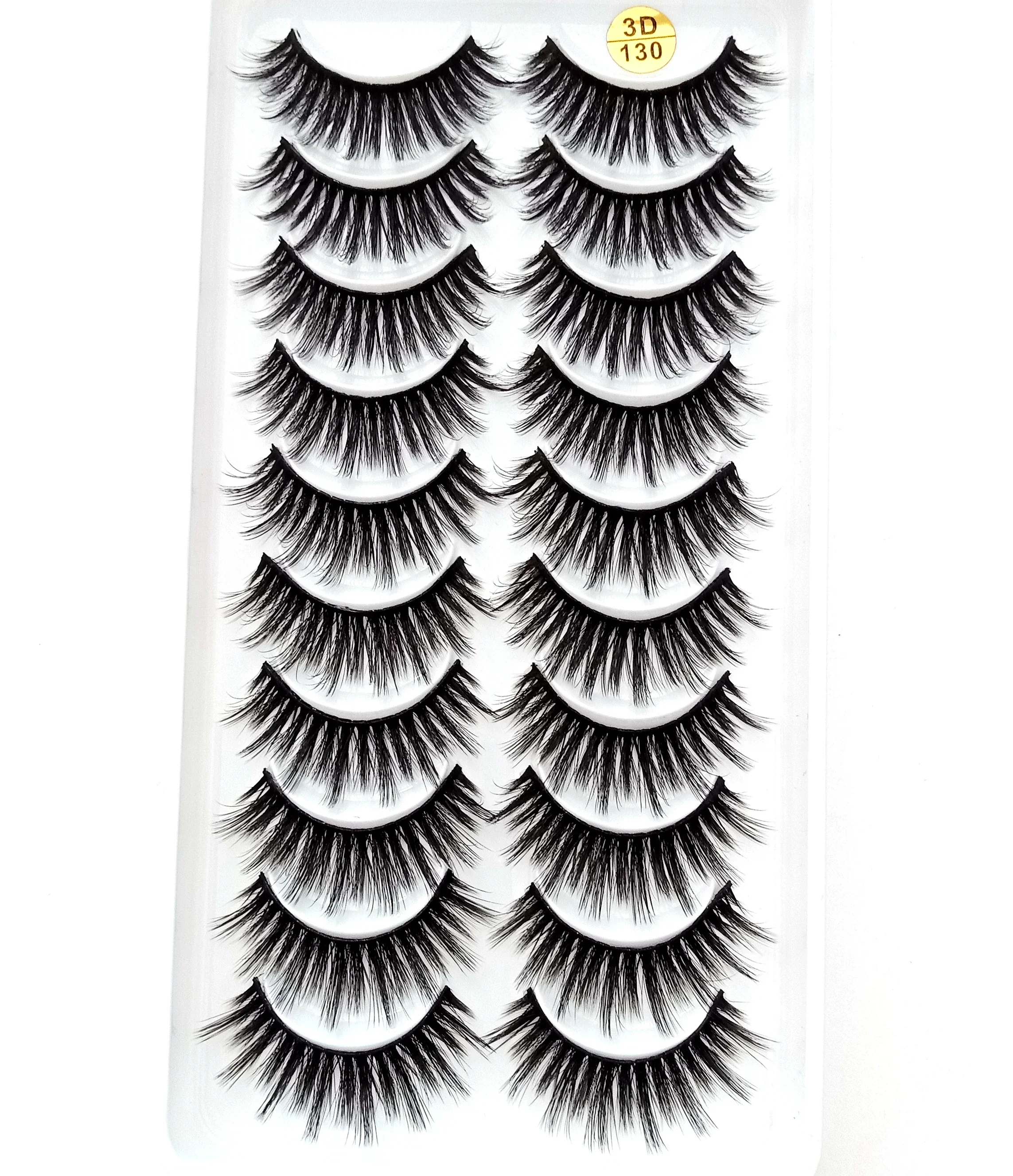 300 Paare/paket 3D Weiche Nerz Haar Falsche Wimpern Natürliche Lange Wimpern Wispy Flauschigen kurze Wimpern Augen Make-Up-Tools