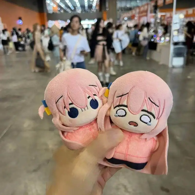 Bocchi The Rock Hitori Gotoh Anime Star Body Printed Plush Doll 10 Cm Cute Kawaii Soft Stuffed Backpack Hanging Pendant