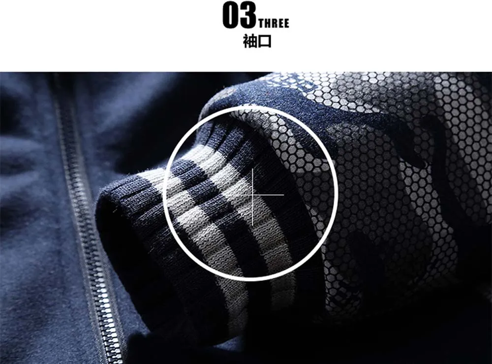 Sweat à capuche d’anime Attack on Titan en polaire pour homme présentant un brassard en maille rayée noir et blanc, avec un panneau en mesh sur la manche