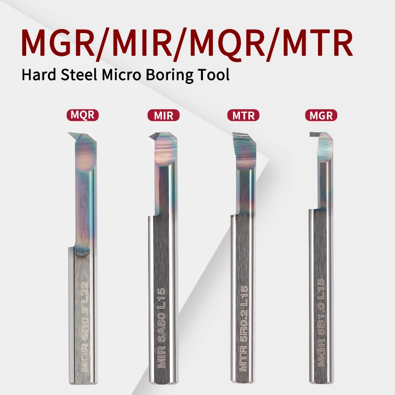 

Small hole boring tool tungsten steel alloy MGR/MIR/MQR/MTR CNC shockproof inner hole boring bar micro small hole turning tool