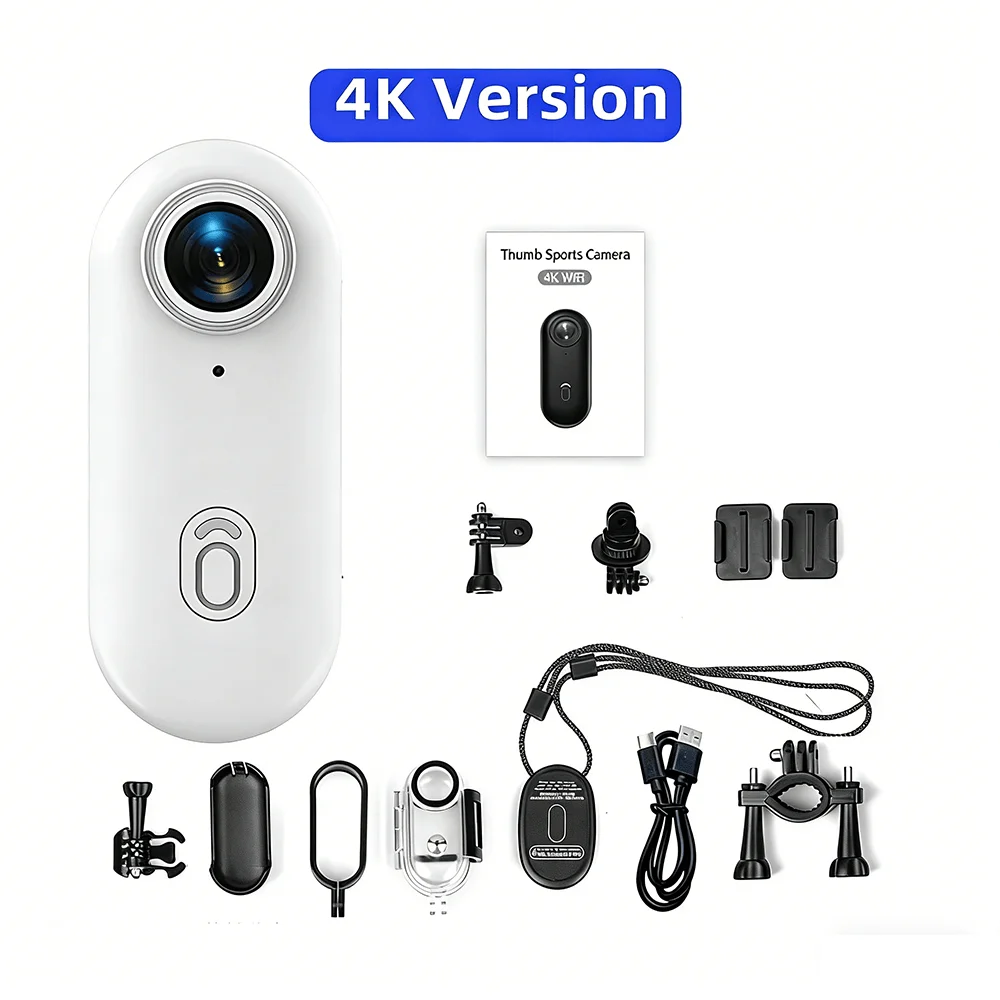 Magnetische POV 4K HD Mini Action Cam Draadloze WiFi Draagbare Camera voor YouTube Influencers Zakformaat Vlog Recorder Reis Bodycam