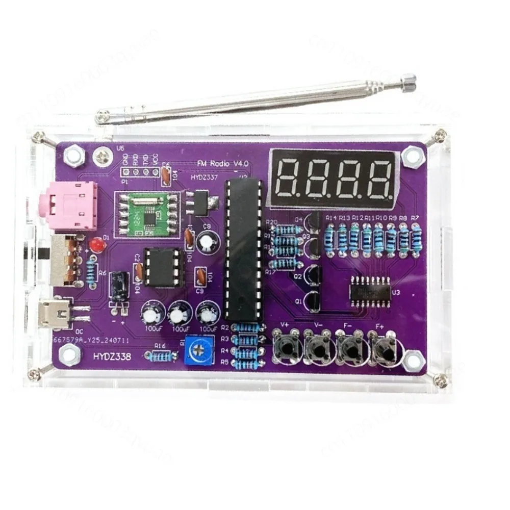 Radio Assembly Kit FM FM Digital Tube Display Teaching Electronics DIY Making MCU Welding Parts