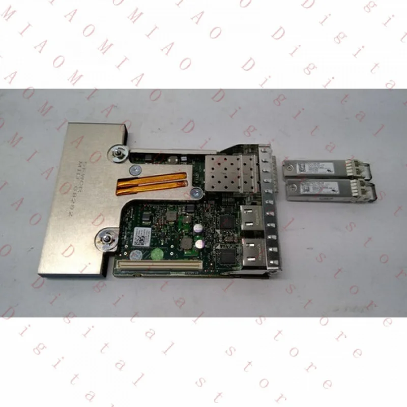 RY  FOR Dell 0165T0 Broadcom 57800S Quad Port SFP+2x10GbE RJ45 NIC Daughter Card w/2 SFP