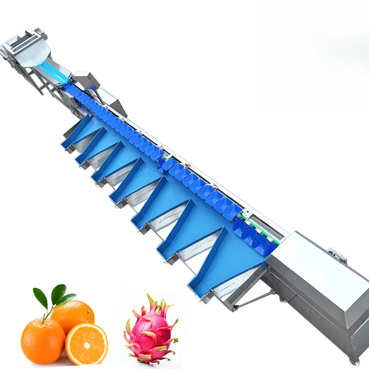 Kehong KHLH-6J Fruit Vegetable PLC Weight Sorting Grading Machine for Fruit Processing Plant Customized 3-18 Grades Easy