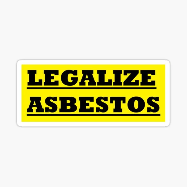 Legalize Asbestos  5PCS Stickers for Luggage Background Art Wall Cute Room Stickers Laptop Cartoon Decor  Window Anime