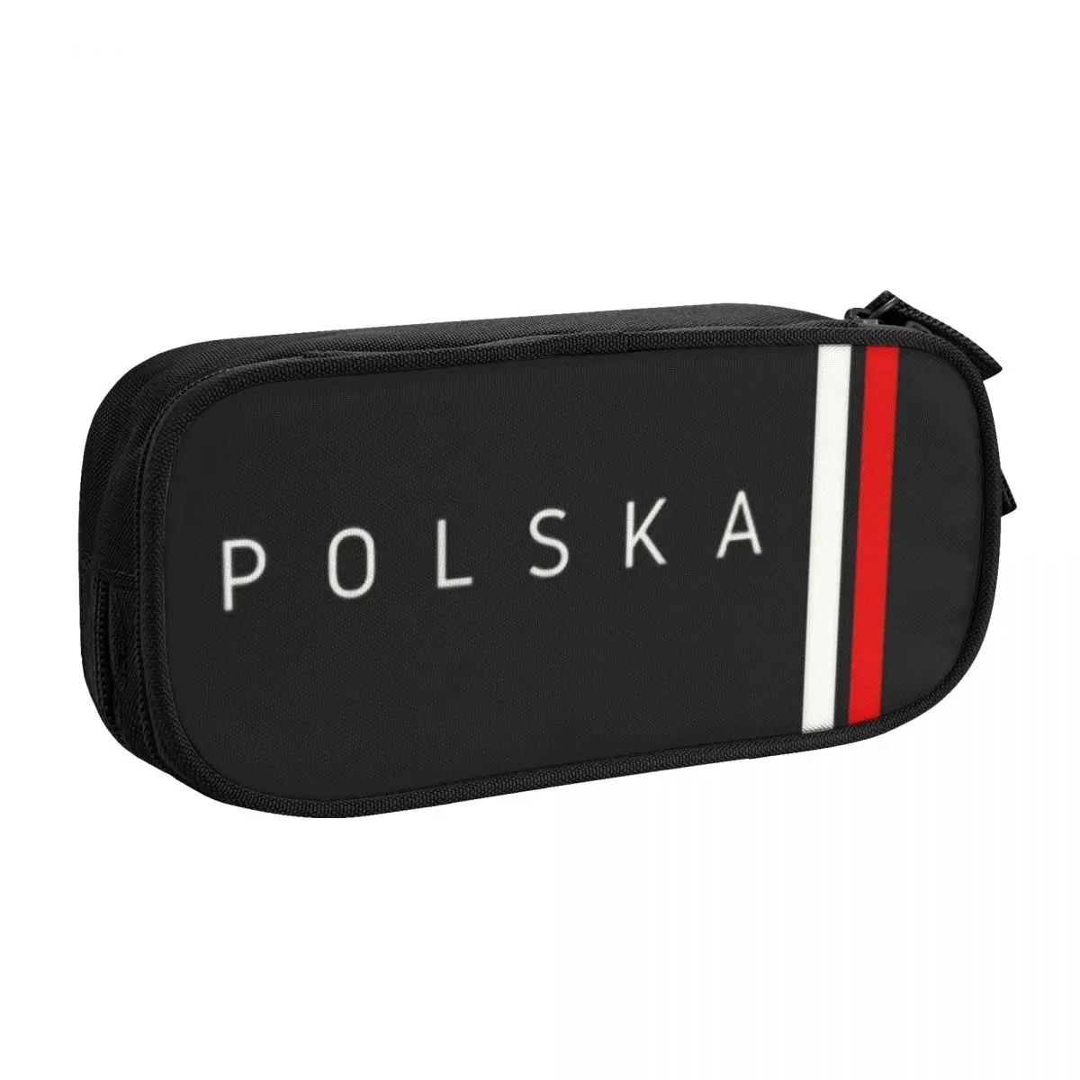 Custom Kawaii Poland Flag Pencil Cases for Boys Gilrs Large Storage Polska Polish Pride Pencil Pouch School Supplies