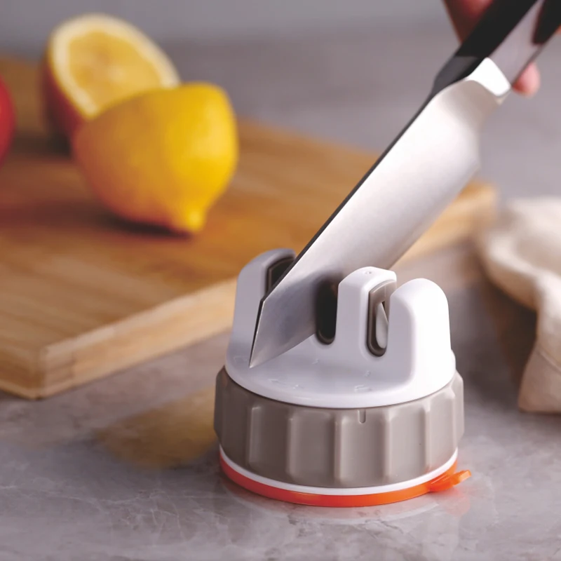 

TONIFE Knife Sharpener with Golden Angle for Sharp Sharpening - One Hand Operation for Safe & Effortless Use - Easy to Store