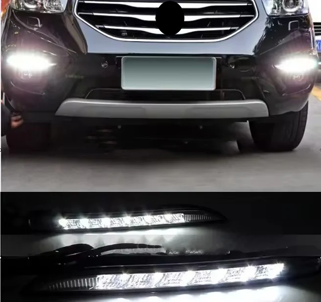 Eosuns Led Drl Daytime Running Light Top Quality Led Chips for Renault Koleos 2012 2013 2014 with Turn Off Style Relay