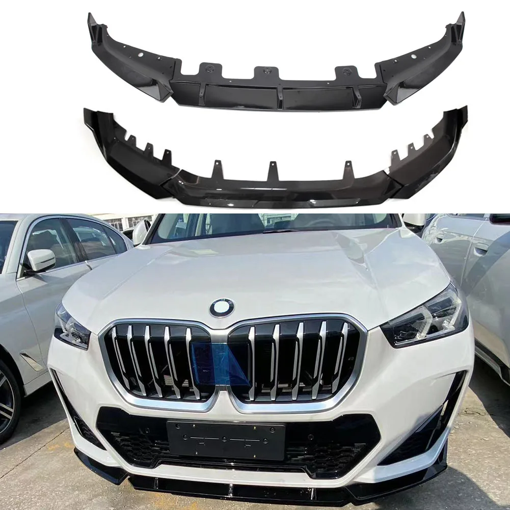 

Three Stage Front Lip Splitter Spoiler Side Lower Splitters Body Kit For BMW X1 U11 2023