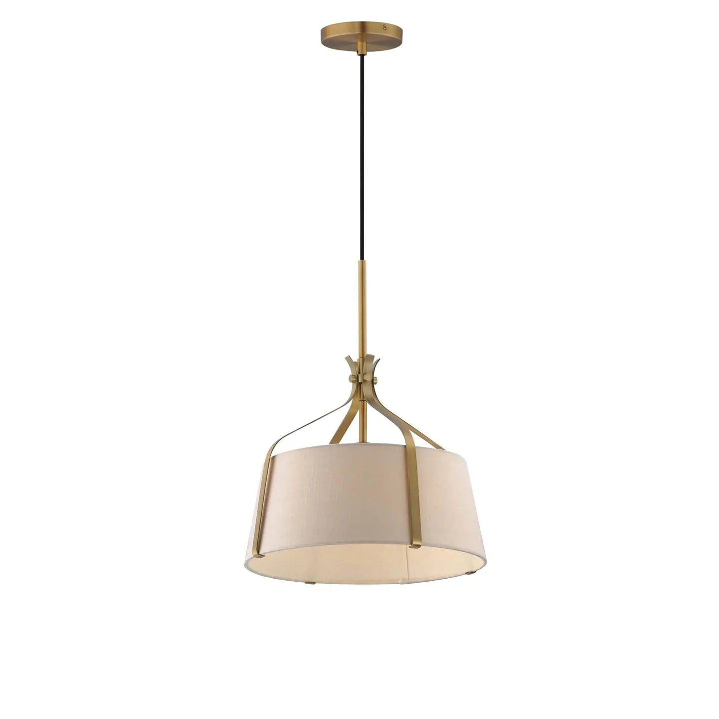 American Retro Restaurant Chandelier Simple Living Room Fabric Creative Lighting Decoration Entrance Aisle Bedroom