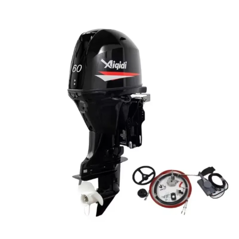Anqidi 60HP 4 Stroke Outboard Engine EFI Power Tilt Remote Control Box With CE