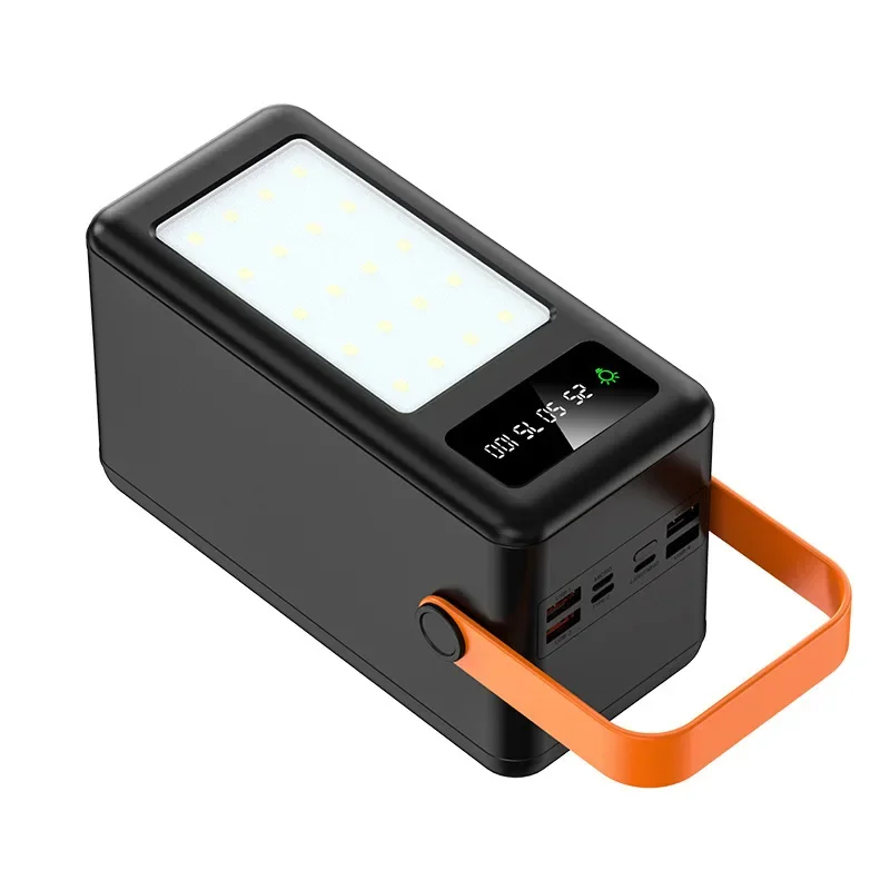 

The new multi-functional camping tent light comes with a four-wire large-capacity power bank 12W mAh outdoor mobile power supply