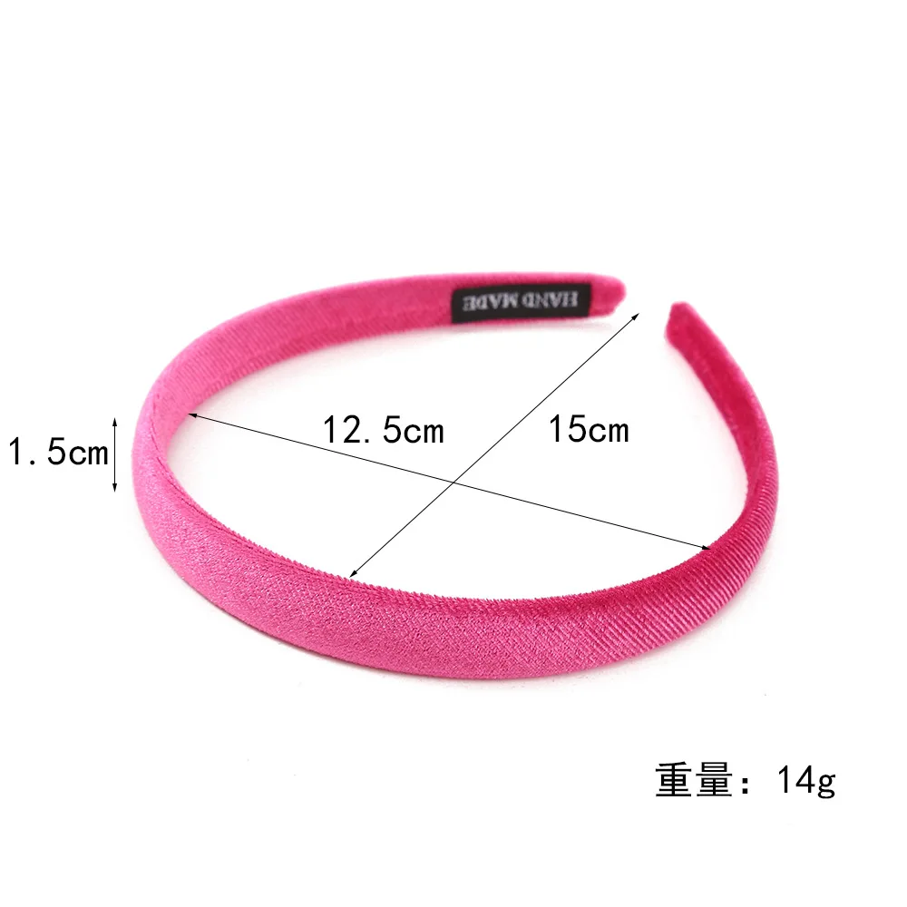 2 Stück Beauty Koreanischer Samt-Look Haarreif Damen Elegantes Stirnband Mädchen Haarbänder Vintage Waschbarer Haarreif für Haaraccessoires – Detail 1