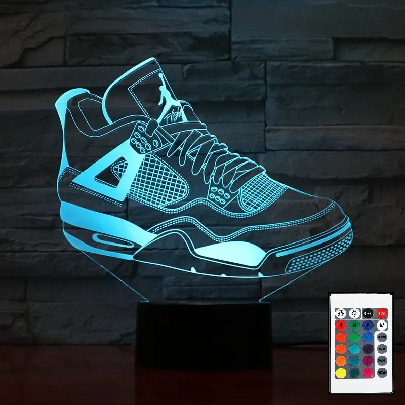 

Sneaker lamp for Room Decor Sneaker Night Light Sport Shoes Desk Lamp with 16 Colors, Smart Touch & Remote Control Decorations