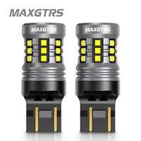 Maxgtrs 2x1157 P21/5W BAY15D LED Canbus T20 7443 W21/5W bombilla LED 6500K blanco rojo DRL luz de estacionamiento de coche lámpara de circulación diurna