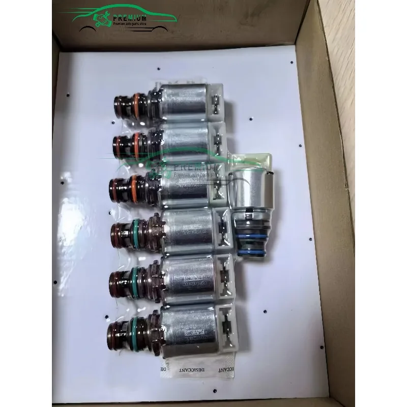 7PCS  6R80 Transmission Valve Body Solenoids Kit Suit for Ford Explorer Ranger Mustang Territory Transit Everest F-150 2011-2017