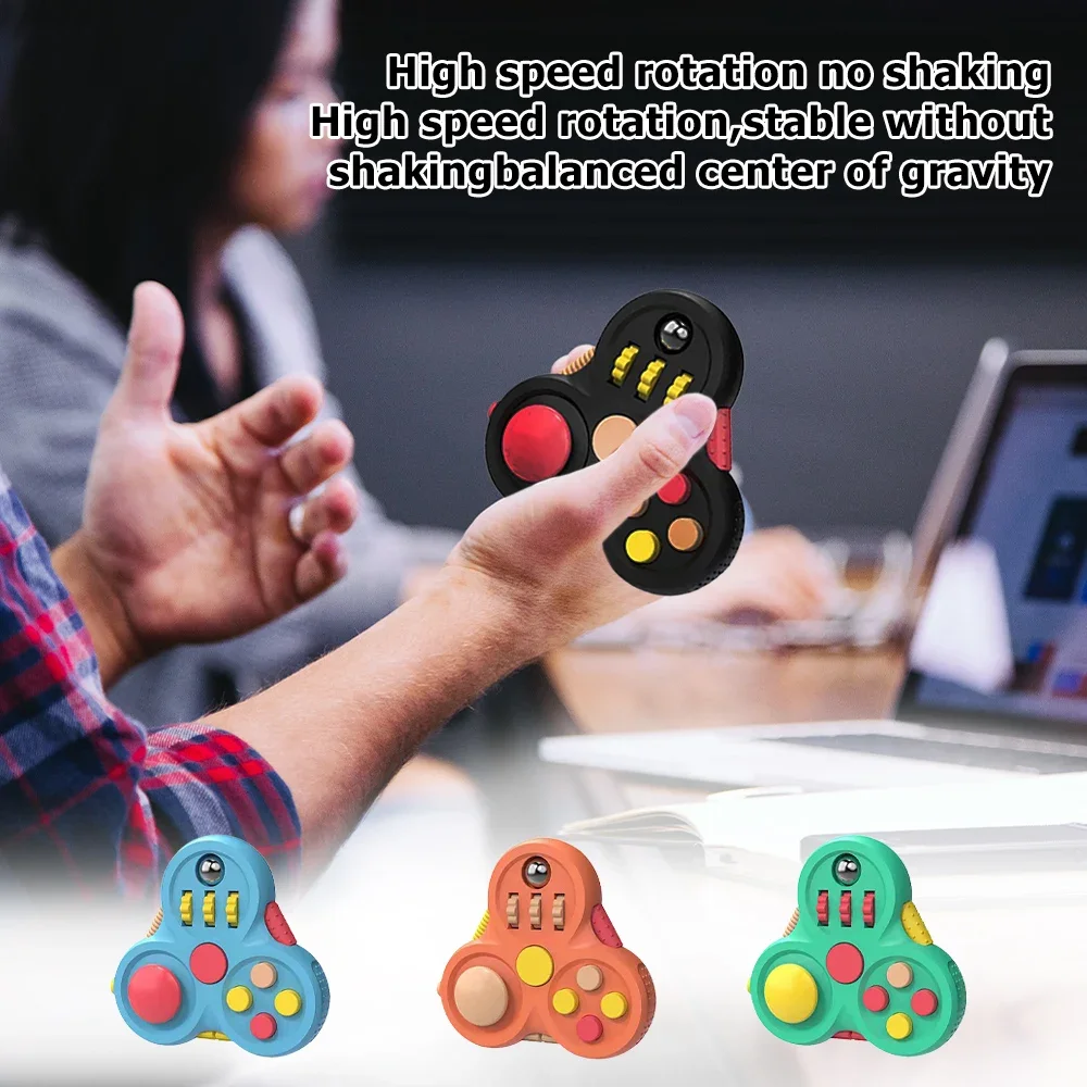 Roterende Fidget Spinner Magic Bean Adult Antistress Fidget Speelgoed Stress Verlichting Vingertop Stress Verlichting Speelgoed Voor Kinderen Fidget Pad