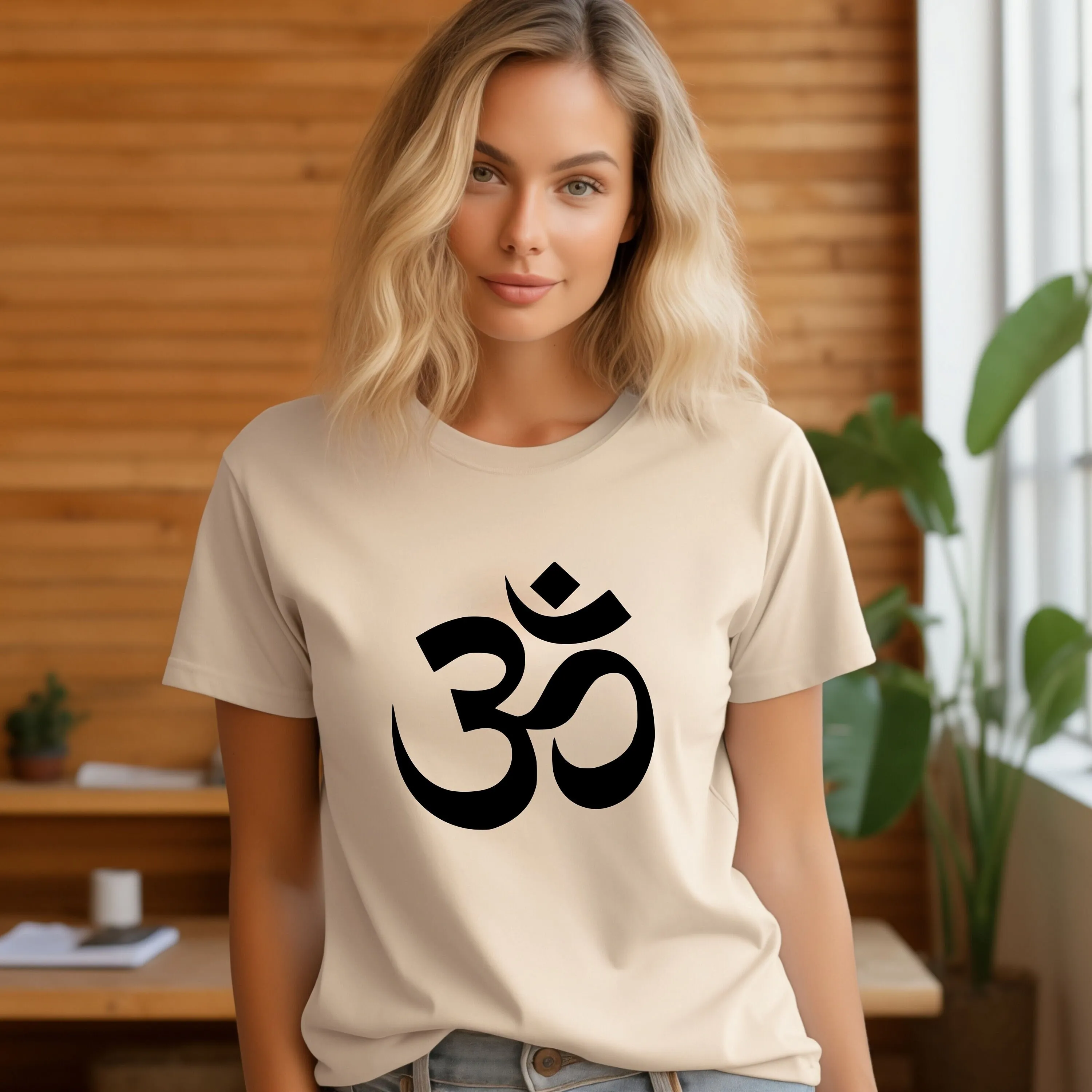 Ohm Devanagari Symbol T shirt Yoga Meditation Om Sign Hinduism Spiritual Clothing lovers