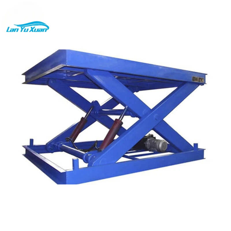 warehouse industrial stationary scissor lift pallet lifter for material handling lifting