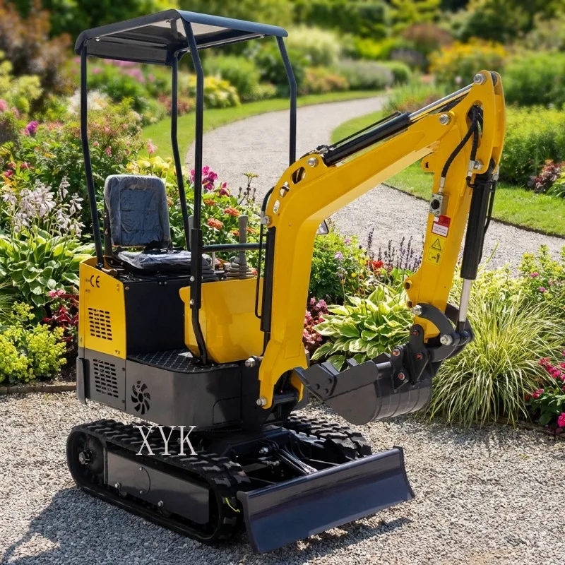 Picture 5: FOB Price Deposit HT10B Crawler Mini Excavator Household Farm Ditching Tree Root Digging Construction Equipment