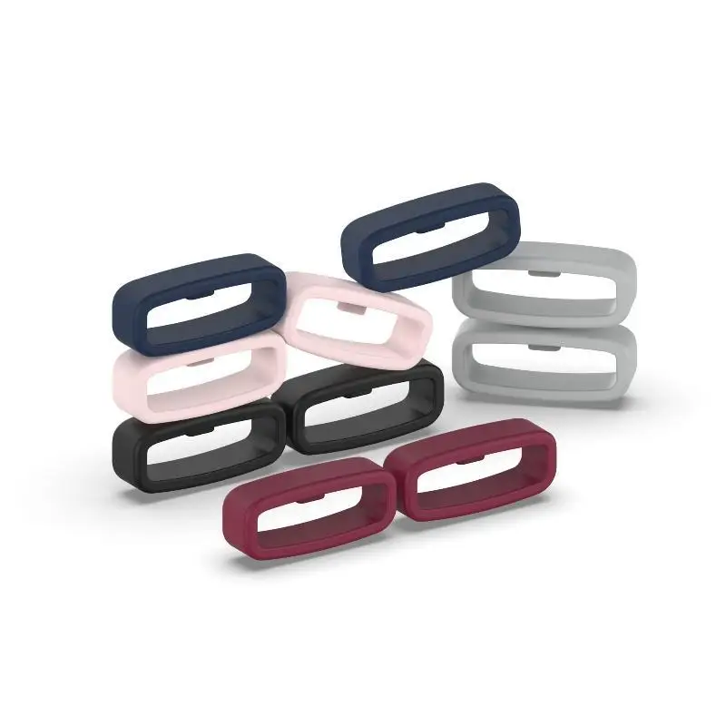 Waterproof Silicone Watch Band Holder Loops 10Pcs Replacement Keepers Fit 18mm-22mm for Beach Hiking Daily Wear