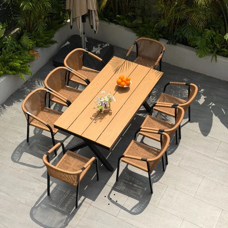 rv-Wood Organizer Garden Furniture Sets Modern Trendy Garden Furniture Sets Creative Aesthetic Tuinmeubelsets Outdoor Furniture-
