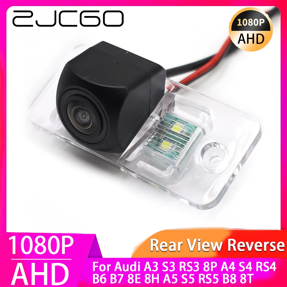 

ZJCGO AHD 1080P Parking Reverse Back up Car Rear View Camera for Audi A3 S3 RS3 8P A4 S4 RS4 B6 B7 8E 8H A5 S5 RS5 B8 8T