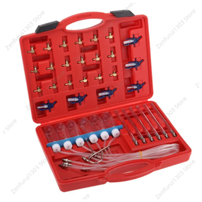 Diesel Injector Detection Tool Flow Meter Test Kit Common Rail Adaptor Fuel Tester Set
